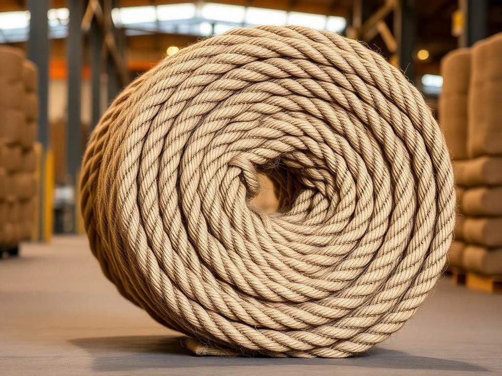 Strong jute bale rope for agricultural and warehouse bundling